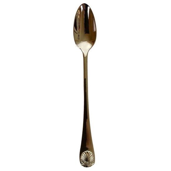 Reed & Barton Williamsburg Royal Shell Infant Baby Feeding Spoon Stainless Steel - Picture 1 of 7